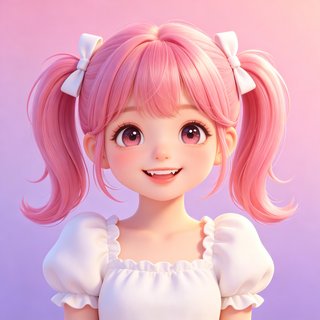 甜美治愈的人设小糖头像